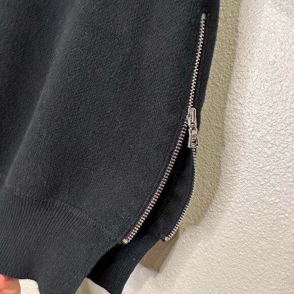 Sandro Paris Black Side-Zip Sweater – Size Small- Medium – 8/10 Condition - Picture 4 of 10